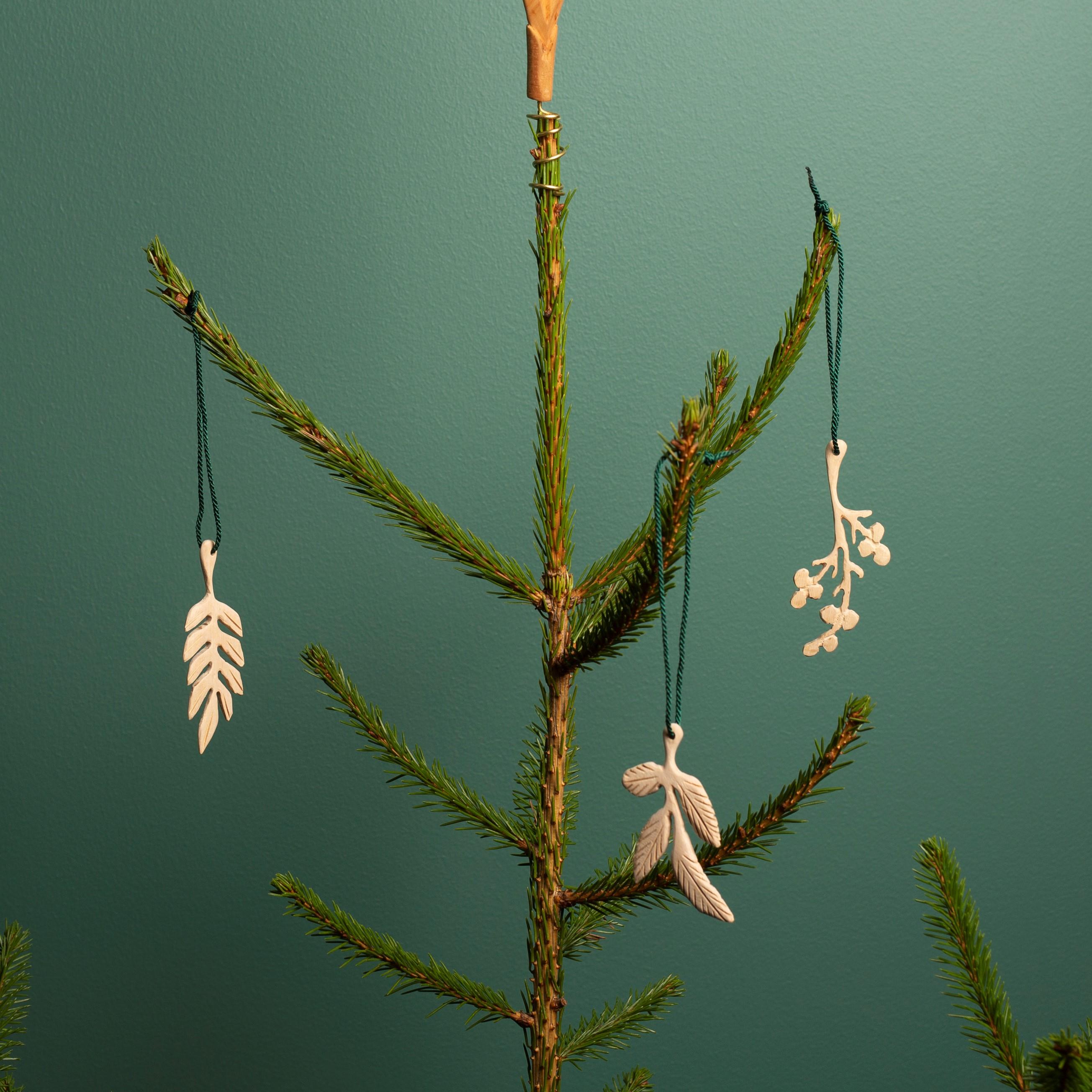 Wooden tree branch decorations