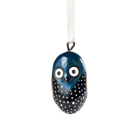 Wooden ornament | Black owl